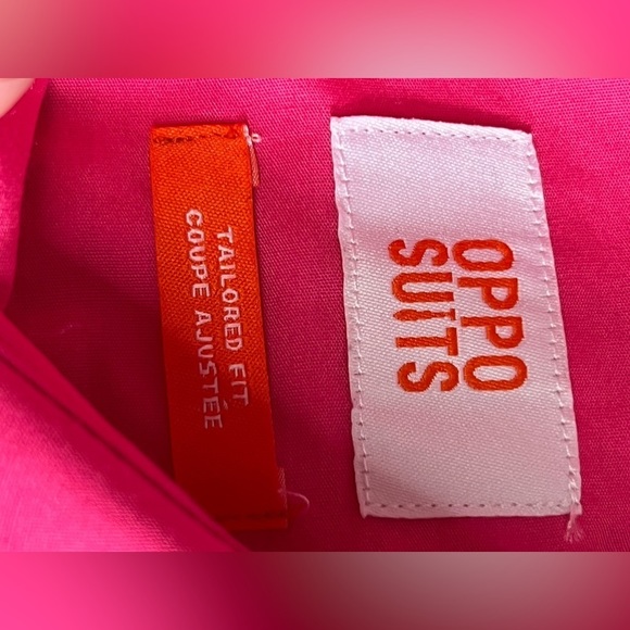 EUC OppoSuits Men’s Pink Button Up Size M - Picture 7 of 8